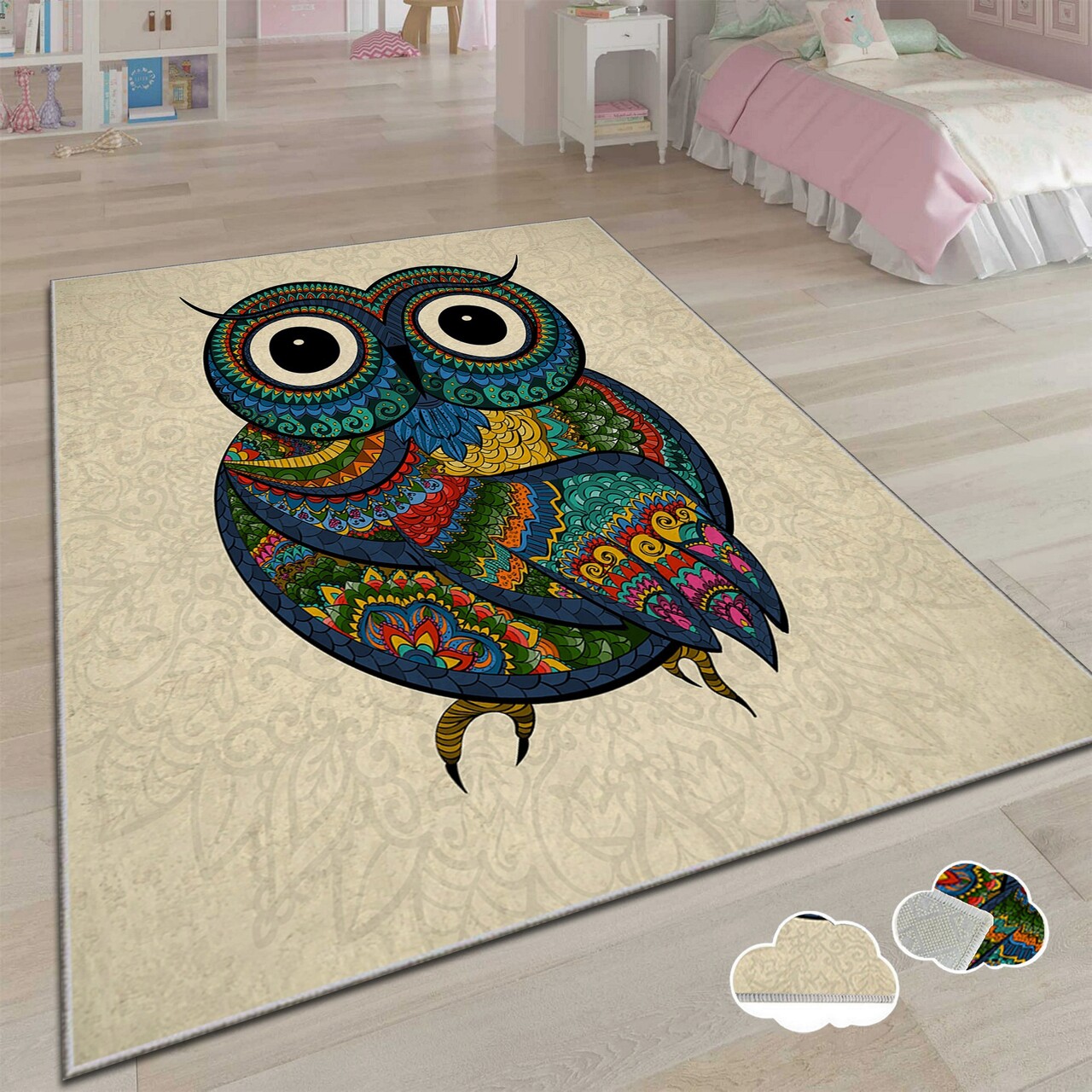 Covor pentru copii, Csbrghl-789, 160x230 cm, Multicolor - imagine 3